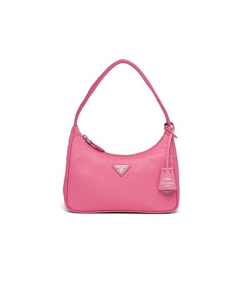 prada pink nylon mini bag|prada nylon drawstring bag.